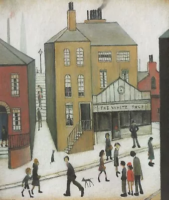 Ls Lowry Picture The White Shop 1951 Detail Splendid Mounted  Print Not Framed • $18.67