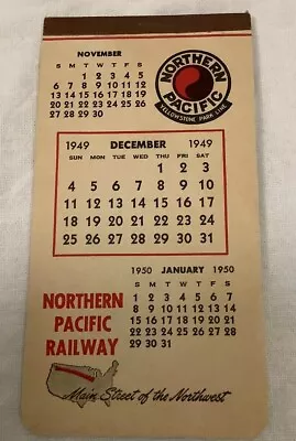 Vintage Northern Pacific Railways 1949 Dated Note Tablet Rare Journal Small • $9.99