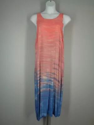 Sam Lavi Sunset Frayed Ombré Maxi Tank Dress Size Medium • $27.97