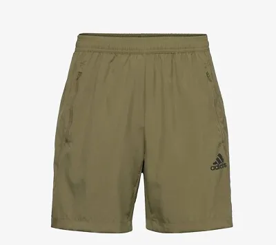 £19.99 • Buy Adidas Aeroready Designed To Move Woven Sport Track Shorts Focus Olive Green M