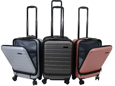 55cm Dual Compartment Cabin Trolley Suitcase Laptop Compartment Hand Luggage Bag • £32.99