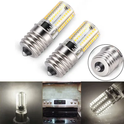 2x E17 LED Bulb Microwave Oven Light Dimmable Natural White 6000K Light Quality • $7.49