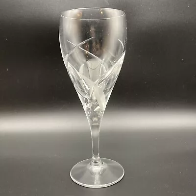 Villeroy & Boch FOGLIA Etched Cut Wine Glass Crystal Stemware 8” Replacement • $27.50