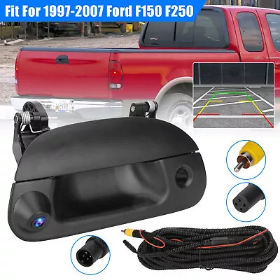 Tailgate Handle Rear View Backup Camera For 1997-2007 Ford F150/F250/F350/F450 • $37.98