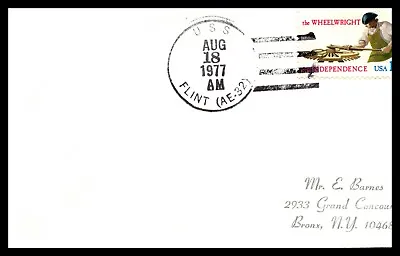 Naval Cover USS Flint AE-32 1977 • $4.75