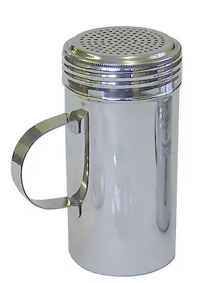 £6.99 • Buy Stainless Steel Chocolate Dredger Shaker Large 16oz Flour Sugar Icing Dispenser