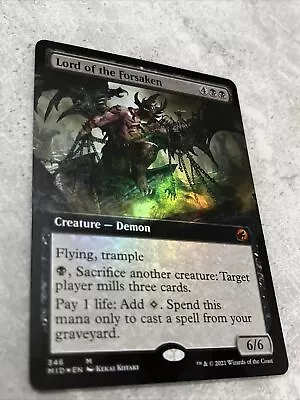 Mtg Lord Of The Forsaken Foil EXTENDED ART Card D&D Forgotten Realms Magic NM/M • £1.20