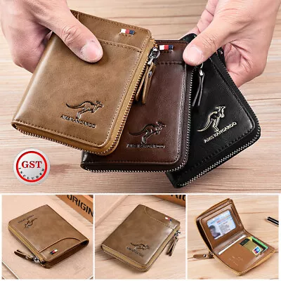 Waterproof RFID Blocking Leather Wallet ID Purse Men's Cash Credit Card Holder • $10.15