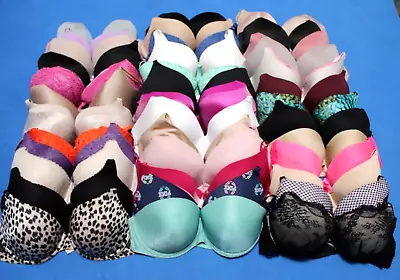 Victoria Secret Padded Push Up Bundle Damaged Bra Lot Of 38 Size 36D #GG226 • $81.99