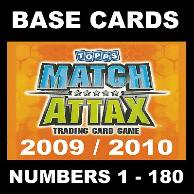 Match Attax 2009/10 09/10 Premier League BASE CARDS 2009 / 2010 TOPPS 1-180 • £0.99