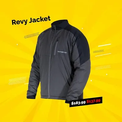 New Motorfist Revy Jacket - Men's Medium - Red Zippers • $75