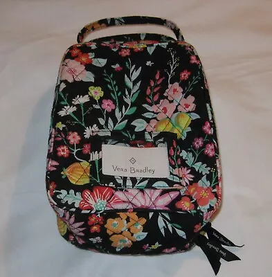 Vera Bradley Tangerine Twist Lunch Bunch Bag Black Floral • $14.99