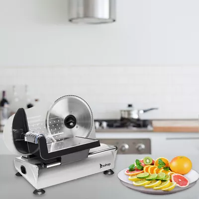 Meat Slicer 150W Electric Deil Food Slicer Cheese Fruit Vegetable Bread Cutter • $57.90