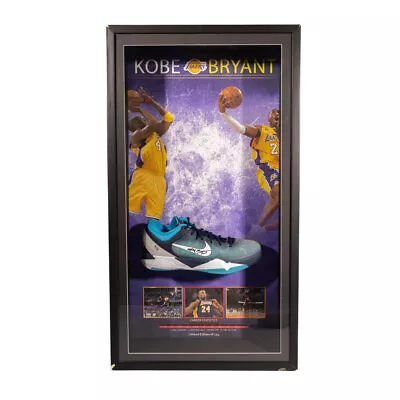 Kobe Bryant Framed Signed Shoe Memorabilia Panini Certificate 8/8 Limited Edi... • $8995