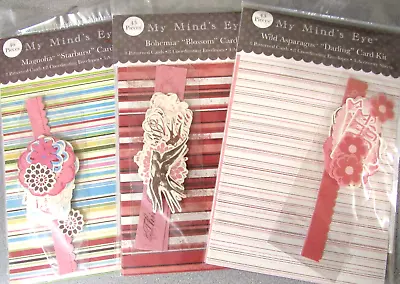 NEW My Mind's Eye Card Kit Lot - Darling Starburst Blossom 2006 Thanks Baby Pink • $14