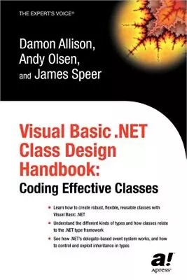 Visual Basic .Net Class Design Handbook: Coding Effective Classes (Paperback Or • $31.59