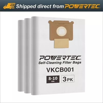 POWERTEC 75043 Self-Cleaning Fleece Bag For Vacmaster VK811PH & VK1011SIWTH 3 PK • $21.99