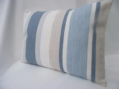 Laura Ashley Awning Stripe Seaspray Back In Awning Stripe Or Plain Zip Fastening • £19.95