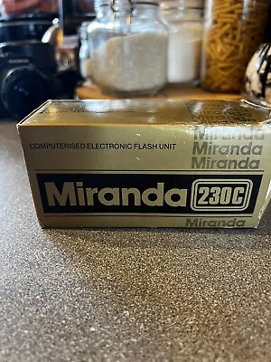 Miranda 230C Computerised Electronic Flash Unit Mint In Box • £15