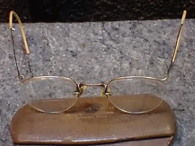 Vintage American Optical 12 Karat Gold Filled Eyeglasses With Case # 2 • $35