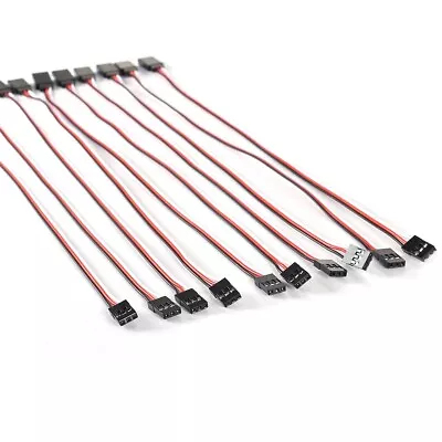 (s)10PC 30cm Servo Extension Lead Wire Cable Cord For Futaba JR Male To Fema# • £3.13