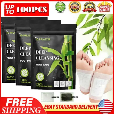 200Pcs Foot Detox Patches Pads Toxins Deep Cleansing Herbal Organic Slimming Pad • $7.28