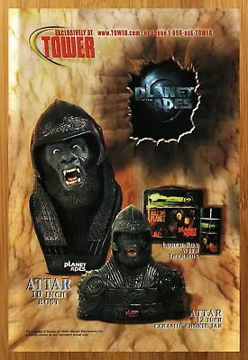 2001 Tower Records Exclusive Planet Of The Apes Print Ad/Poster Bust Lunch Box • $14.99