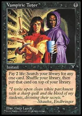 MTG Vampiric Tutor Light Play Normal Visions • $40.99