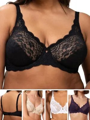 £18.95 • Buy Triumph Amourette Bra 300 High Apex Underwired Full Cup Lace Bras Lingerie