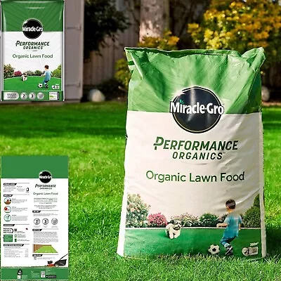 Miracle-Gro Performance Organic Lawn Food Grass Feed Fertilisers 360m2 9.1kg • £24.90