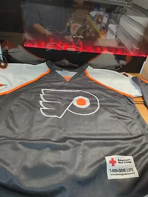 Martin Biron Philadelphia Flyers RED CROSS Jersey NHL #43 Size Extra Large • $39