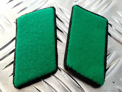 Genuine East German Forces Collar Tabs Green With Black Border DDR NVA - NEW • $11.15