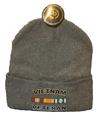 U.s. Marine Corps Usmc Viet Nam Vietnam Veteran Vet Watch Cap Beanie Hat Gray • $14
