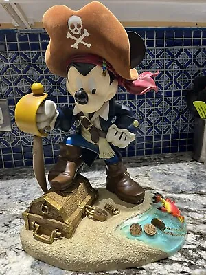 Disney  Mickey Mouse PIRATES OF THE CARIBBEAN  Signed Big Fig By Costa Alavezos • $600