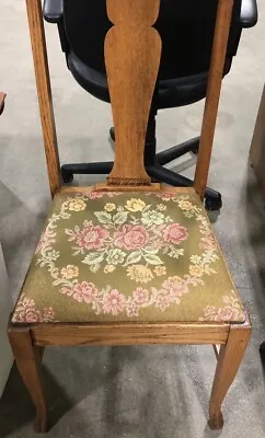 Single Oak Queen Ann Style Dining Occasion Desk Chair • $80