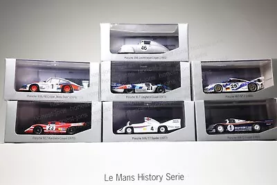 1/43 Minichamps LE MANS HISTORY SERIE PORSCHE - 7 Models Porsche Design Original • $250