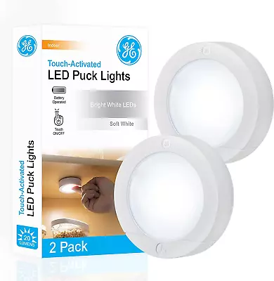 Wireless LED Puck Lights Battery Operated 20 Lumens Touch Light Tap Light S • $12.89