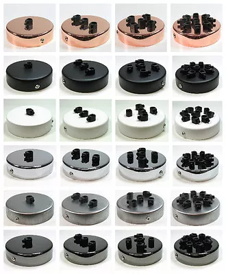 £5.99 • Buy SINGLE & MULTI POINT DROP OUTLET CEILING ROSE | Perfect For Fabric Flex Cable