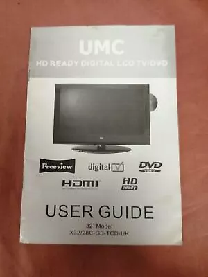 UMC HD Ready Digital LCD TV/DVD User Manual Sm42 • £9.37