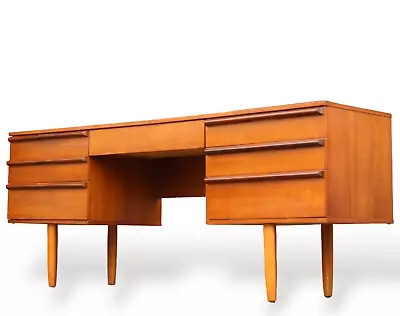 Mid Century Avalon Teak Desk / Retro Dressing Table • £225