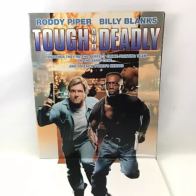 Roddy Piper Action Movie Display 1995 Tough & Deadly Standee Tekwar Timecop COA • $370.26