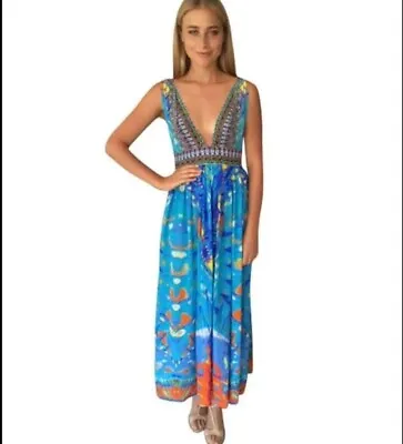Camilla Franks Take My Hand V Neck Maxi Dress Sz 3 BNWT • $200