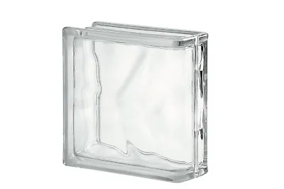 £96 • Buy Clear Wave Linear End Glass Block (Pack Of 5)(Construction Block)