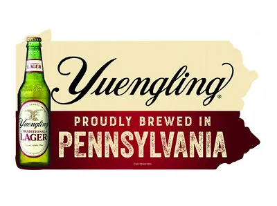 $28.95 • Buy Yuengling Lager Beer Bottle PA Metal Sign Proudly Brewed In Pennsylvania 17.5 