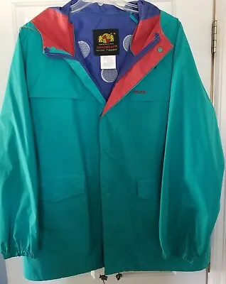 Stearns Jacket Dry Wear Vintage Rain Jacket XL Vented Teal Color Vibrant  • $8.90