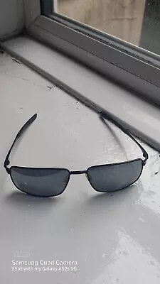 Oakley Square Wire  11  Matte Black Iridium Polarized Sunglasses • £120