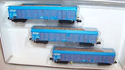 N Minitrix Trix Woodchip Transport Car Set (3) Dutch State Railways 15994 Mib • $119.99