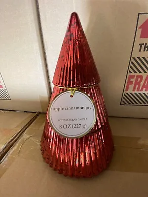 Threshold Mercury Glass Red Glass Christmas Tree Candle • $14.95