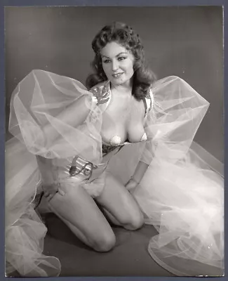 Sheila Rae BURLESQUE DANCER Busty Leggy Pasties Vintage Photo CORALIE Jr. Agency • $39.95