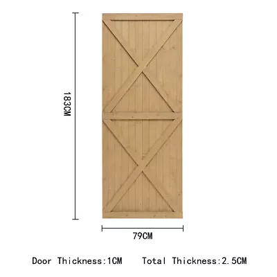 183CM Wooden Garden Gate Pedestrian Gate Pine Cottage Entrance Security Door 6ft • £72.99